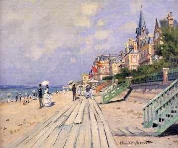 ville Tableaux - La promenade à Trouville Claude Monet